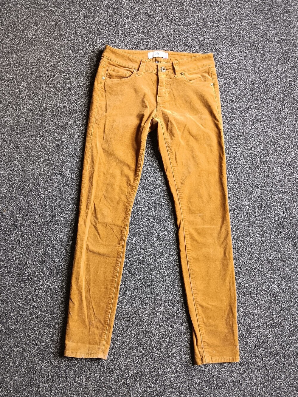 Cabi Autumn Ochre Corduroy Skinny Pants Jeans Womens Size 2, Brown Fall - Picture 4 of 11